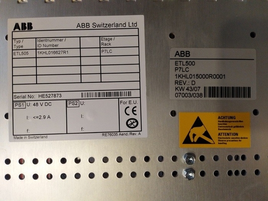 P7LC ABBの制御システムのシャーシPLCの予備品1KHL015000R0001