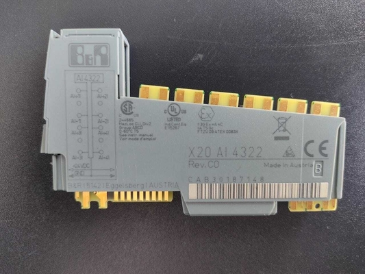 X20AI4322 B&amp;R X20システムPLC入力/出力モジュール4のアナログ入力0から20 MA/4から20 MA