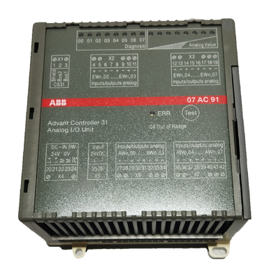 07AC91 GJR5252300R0101 ABB AC31 アナログ I/O モジュール 8AC 24VDC AC U/I 12ビット+サイン