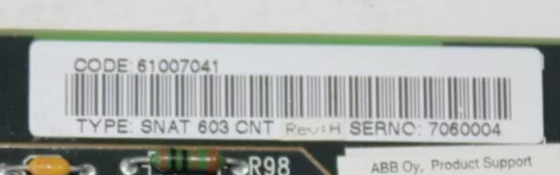ABB SNAT603CNT 61007041H 必要な産業用用途のために設計されたストック内の制御ボード