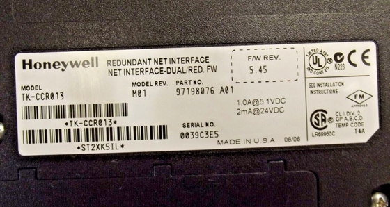TK-CCR013 ハニーウェルの冗長ネットワークインターフェースモジュール 全新