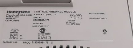CC-PCF901 ハニーウェル 9 ポート FTE 制御ファイアウォール モジュール ストック新品