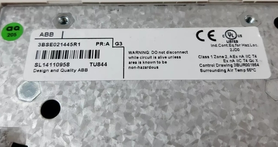 ABB TU844 3BSE021445R1 リデュダンスのモジュール 終了ユニット DCSパーツ PLCモジュール