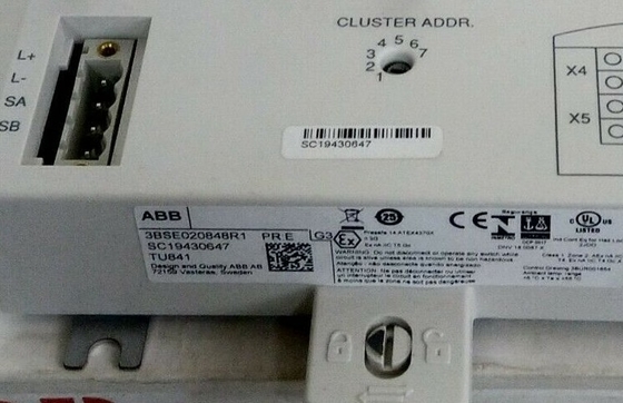 ABB TU841 3BSE020848R1 冗長でないI/Oのサポートのための終了ユニット
