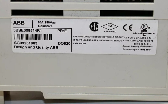 ABB DO820 3BSE008514R1 デジタル出力モジュール リレー 8チャネル PLC モジュール
