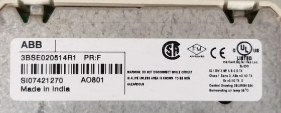 ABB AO801 3BSE020514R1 アナログ出力モジュール 8チャンネル