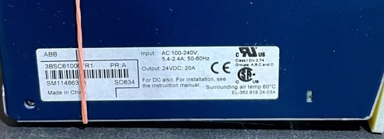 ABB SD834 3BSC610067R1 電源S800 I/O モジュール DCS部品 ストック