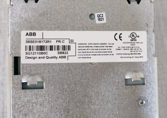 ABB SB822 3BSE018172R1 再充電電池ユニット S800 I/O モジュール