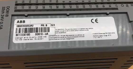 ABB DO818 3BSE069053R1 32チャネルデジタル出力 24V制御モジュール 在庫