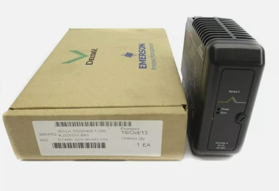 KJ3203X1-BA1 エマーソンDI 32チャンネル24VDCドライコンタクトカード
