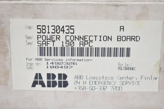 SAFT 190 APC 58130435 ABB パワー接続ボード