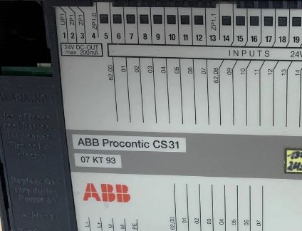 07KT93 GJR5251300R0101 ABB中央処理ユニット