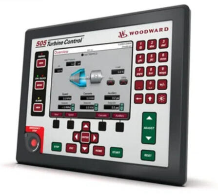 Woodward 8200-1302 505D シリーズ デジタル ガバナ タービン コントローラ、±0.05% の速度制御精度、8 つの設定可能な入力、10ms 未満の応答時間