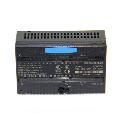 IC200MDL750 GE Fanuc PLC VersaMaxの肯定的な論理の出力モジュール12/24VDC POS論理によって分けられる5A 32PT