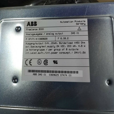 DAI01 ABB PLCの予備品の基づいた入力/出力モジュールY0369628Mを悩ますためにV3をアナログ入力