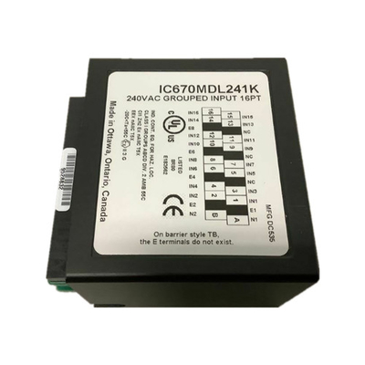 IC670MDL640 GE Fanuc GE分野入力/出力24VDC Pos/否定的な分離した入力モジュールGeneral Electric