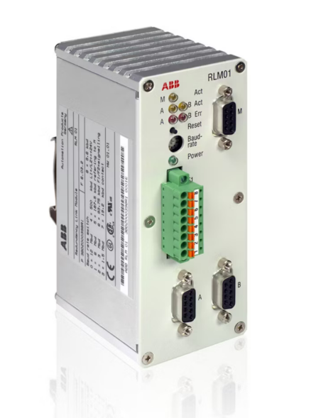 ABB RLM01 PROFIBUS リデンサリーリンク モジュールは,リデンサリーな PROFIBUS DP 信号リピレーターと自動ラインスイッチ