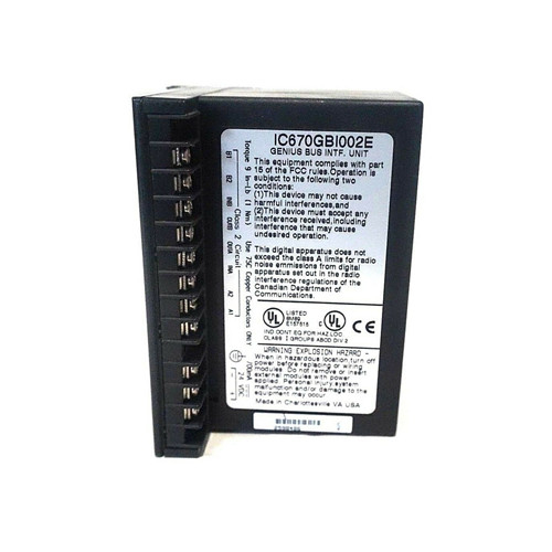 IC670GBI002 GE Fanuc GE分野入力/出力のフィールド制御のバス・インタフェース・ユニットGeneral Electric