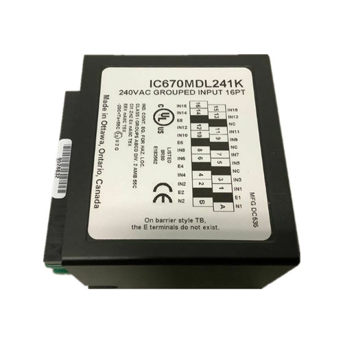 IC670MDL640 GE Fanuc GE分野入力/出力24VDC Pos/否定的な分離した入力モジュールGeneral Electric